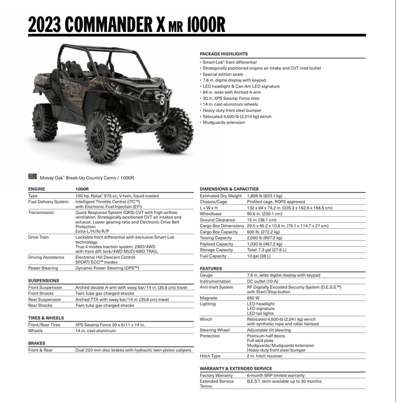 2023 Can-Am Commander XMR, 1000R - Image 22
