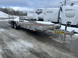026 83“ x 20‘ deck gator galvanized equipment trailer