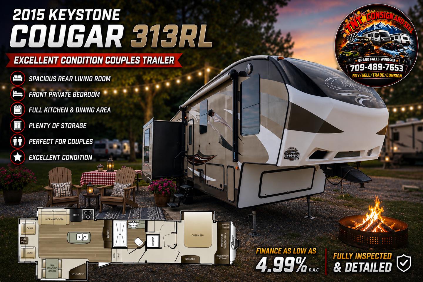 2015 Keystone Cougar 313RL