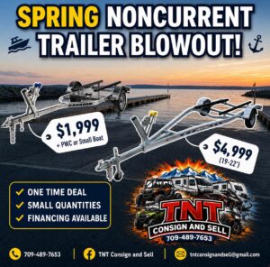 PWC/aluminum boat trailer and aluminum 19 to 22 foot trailer