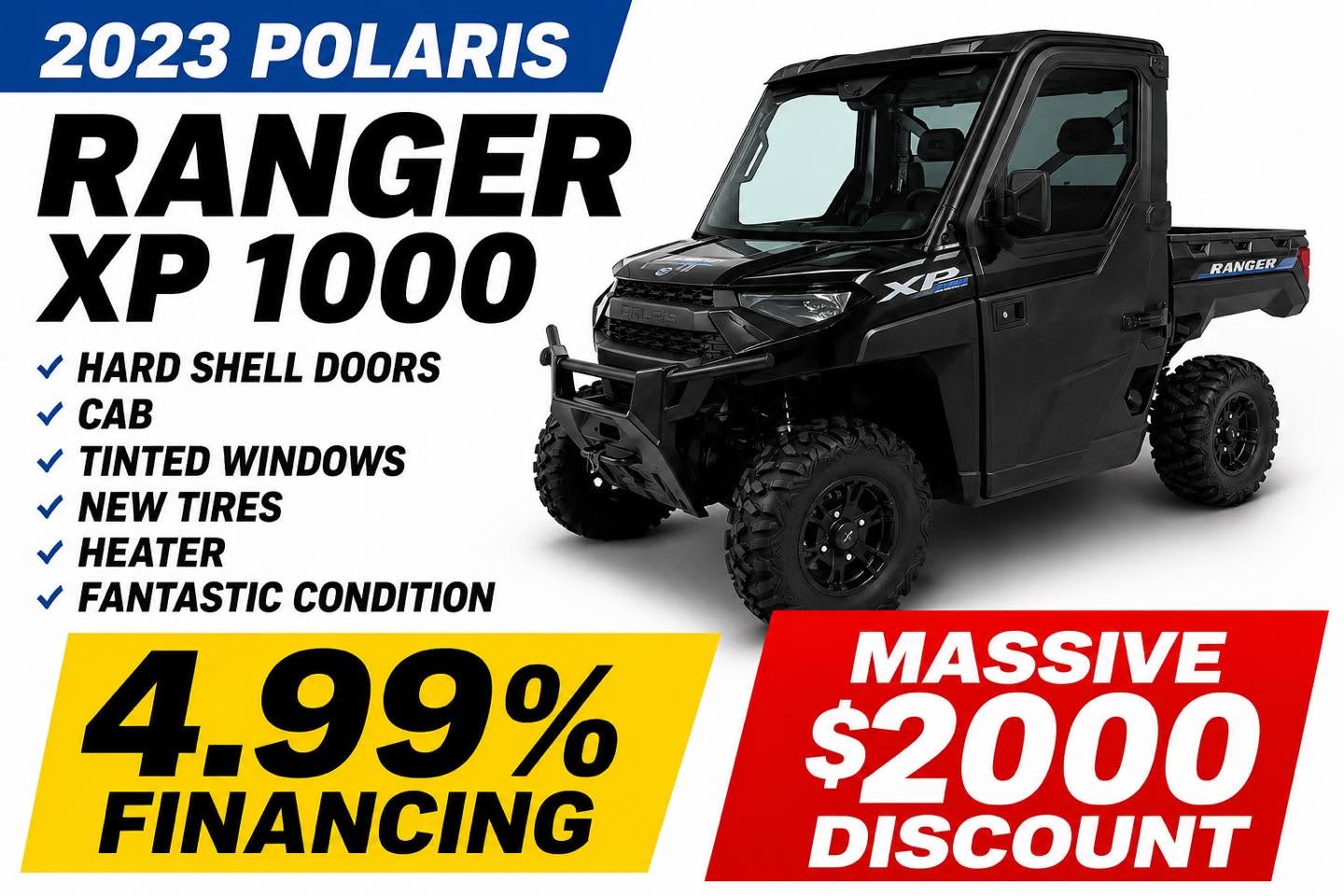 2023 Polaris Ranger XP 1000 double overhead cam
