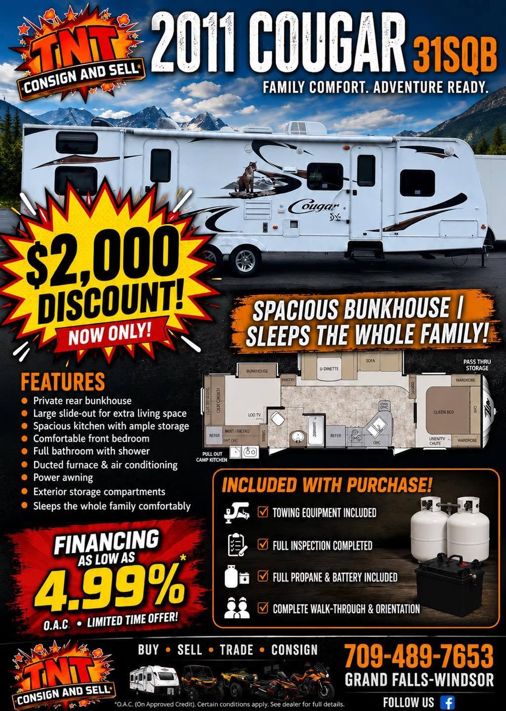 2011 Keystone Cougar 31SQB