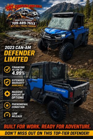 2023 Can-Am defender HD Limited with HVAC