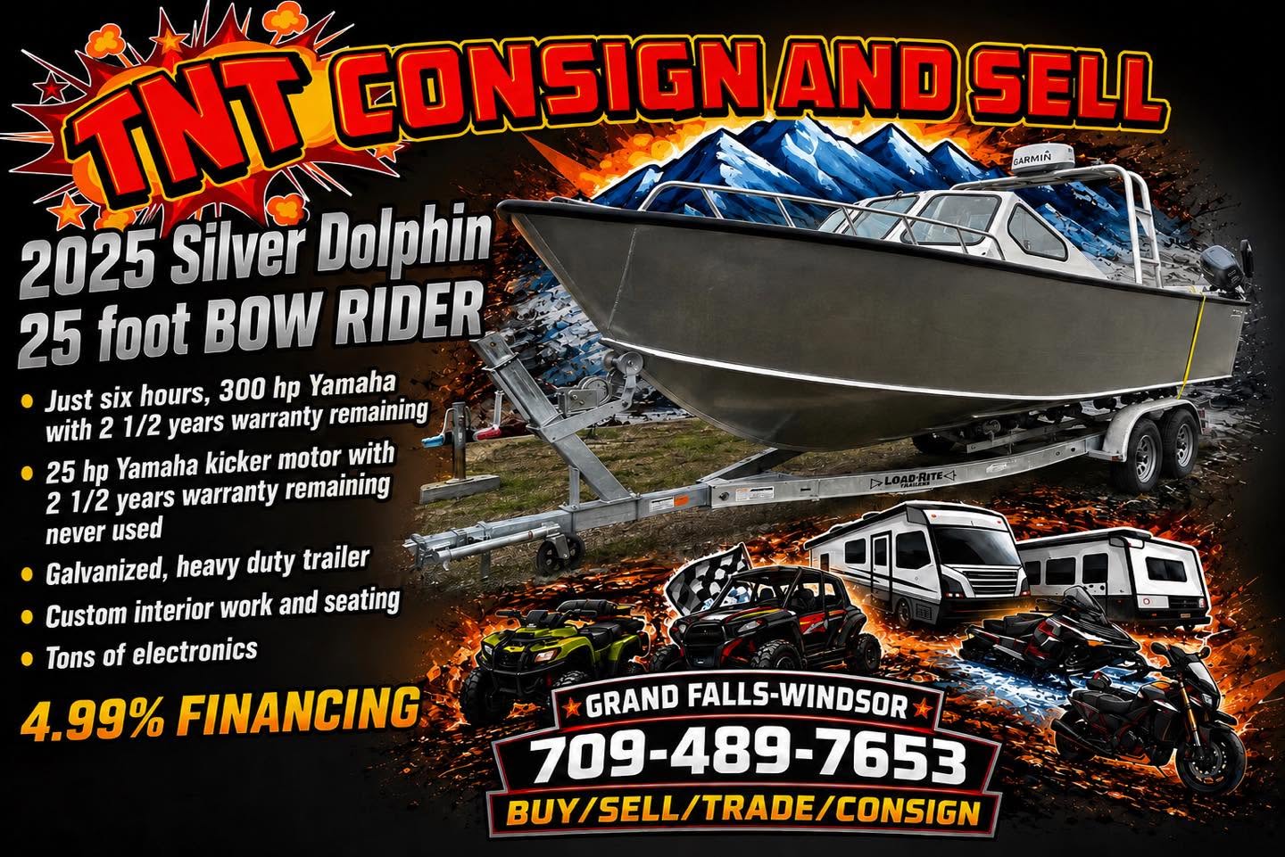 2025 Silver Dolphin BOW RIDER