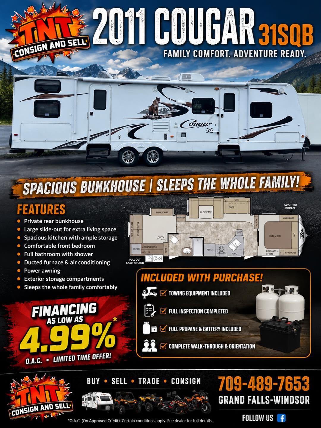 2011 Keystone Cougar 31SQB