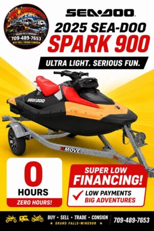2025 Sea-Doo spark 900 (90Hp) PWC with a 2025 Karavan trailer