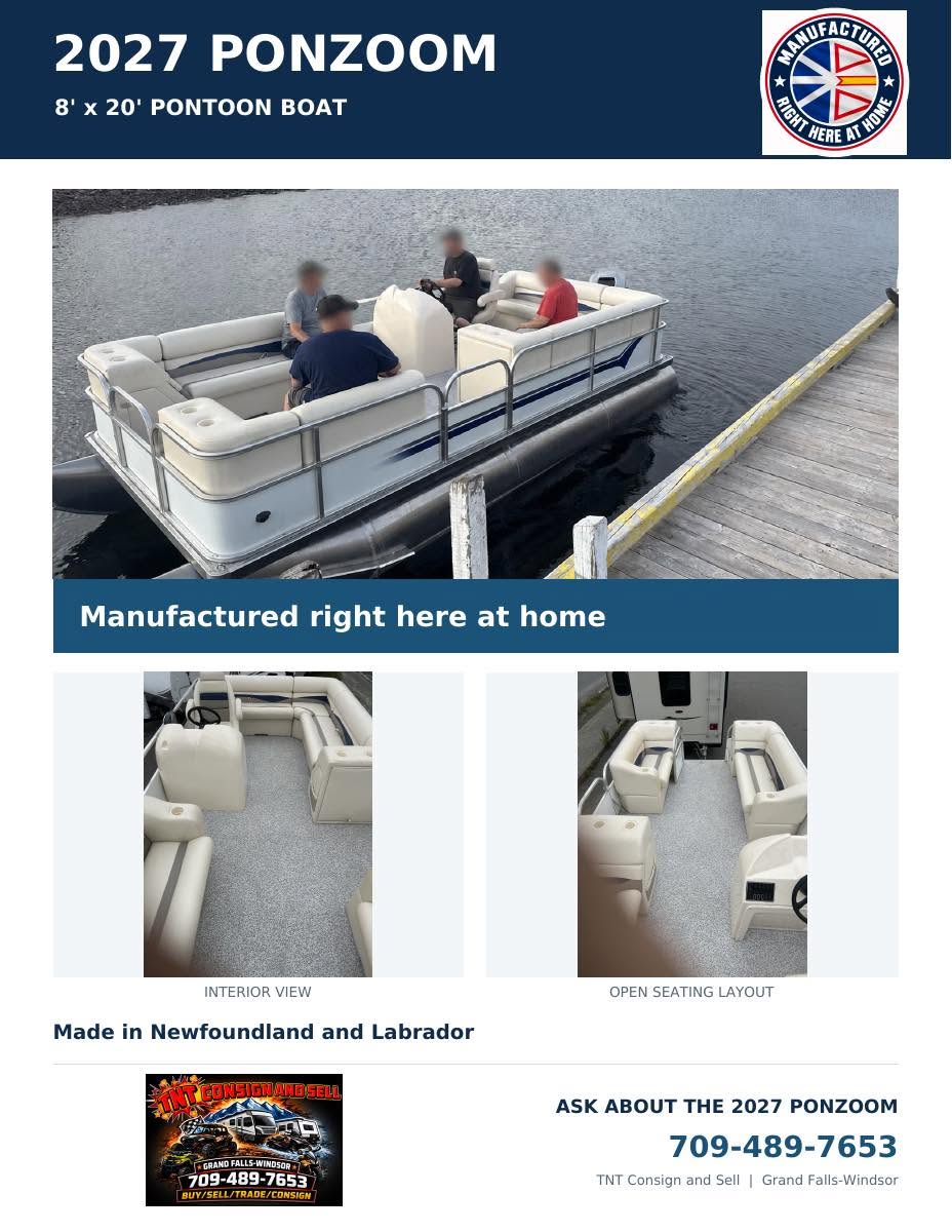 2027 PONDZOOM Pontoon Boat - Image 5
